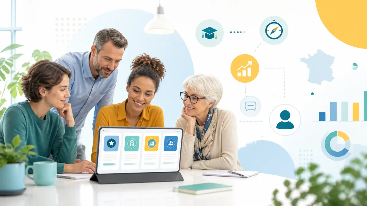 Illustration d'une formation certifiante et d'une reconversion professionnelle
