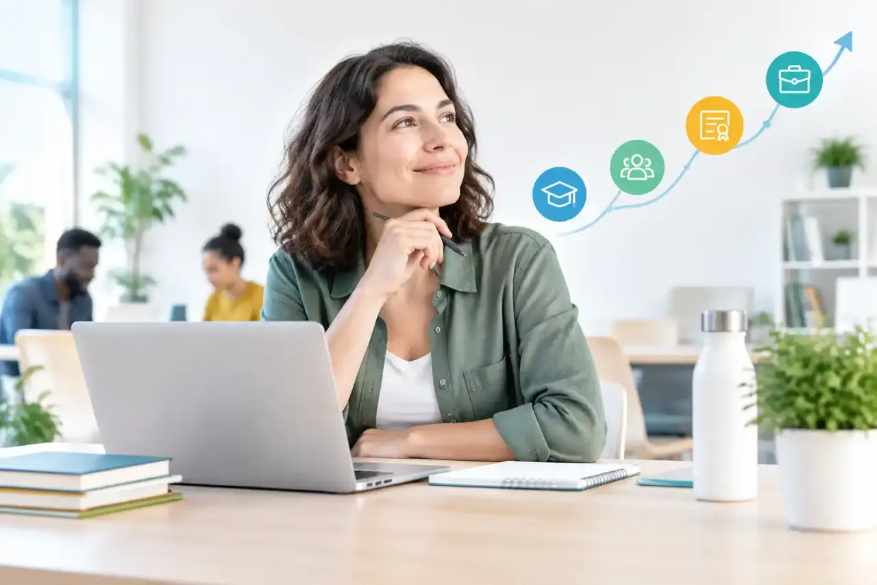 Professionnels en pleine session d'apprentissage collaboratif