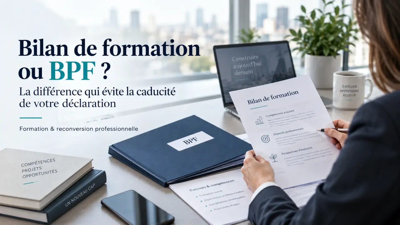 Bilan de formation ou BPF ? La différence qui évite la caducité de votre déclaration