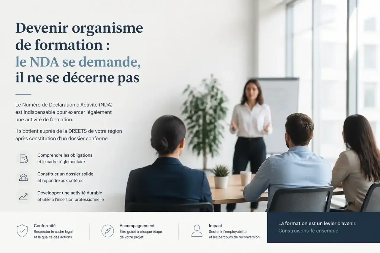 Devenir organisme de formation : le NDA se demande, il ne se décerne pas